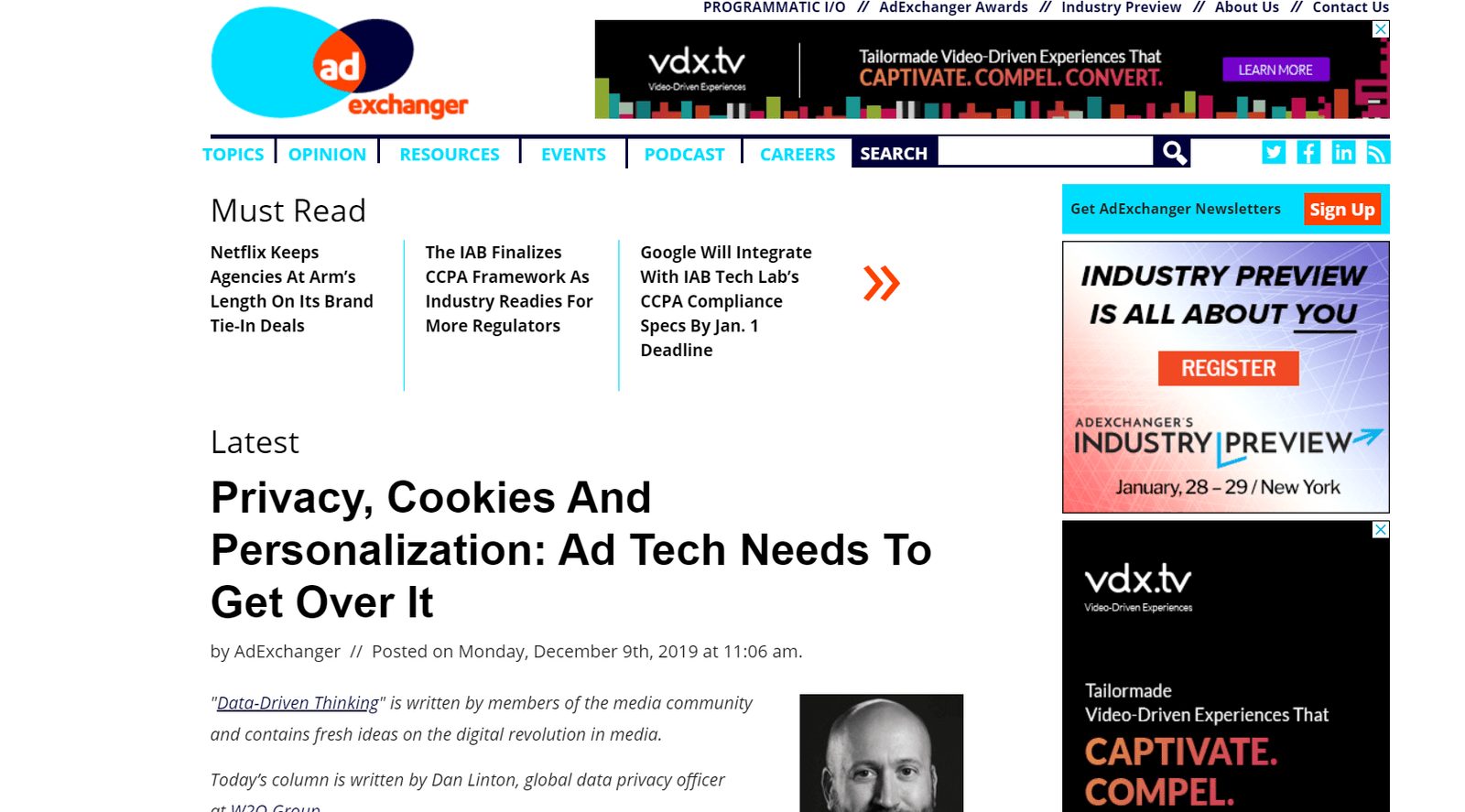 Ad Exchanger digital advertising blog