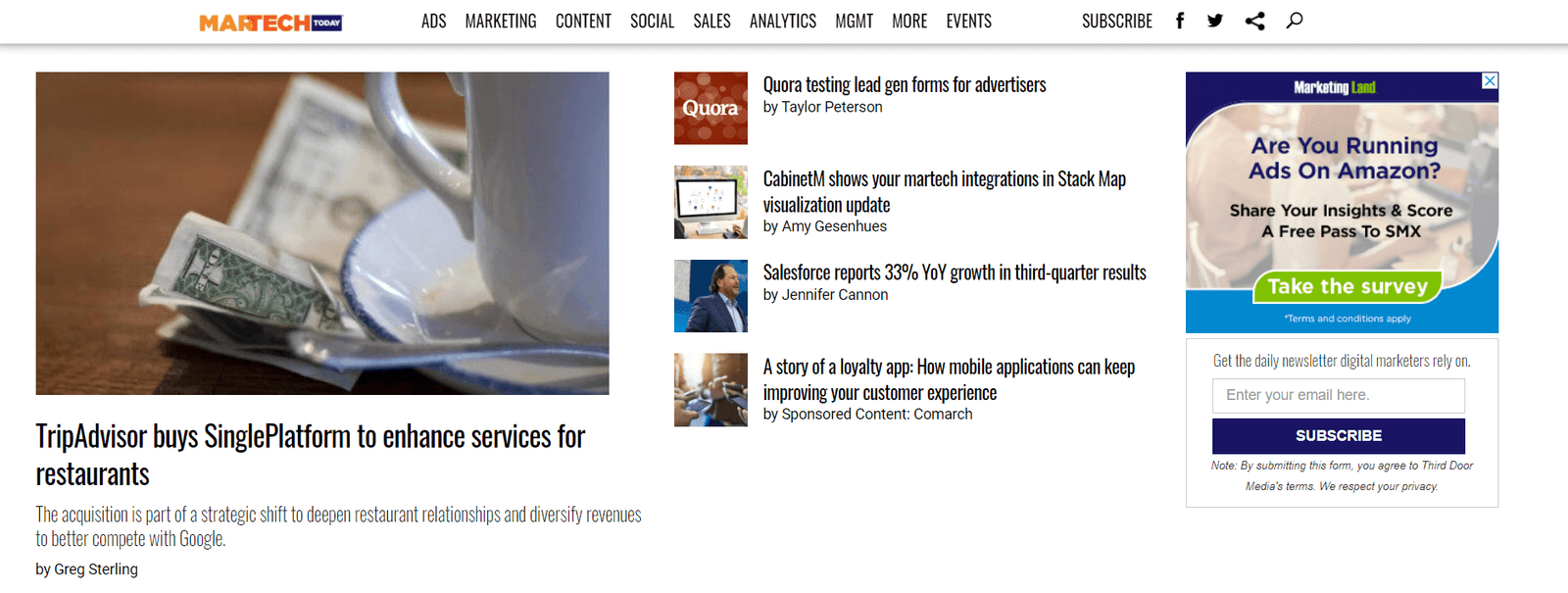 Martech Today digital advertising blog 