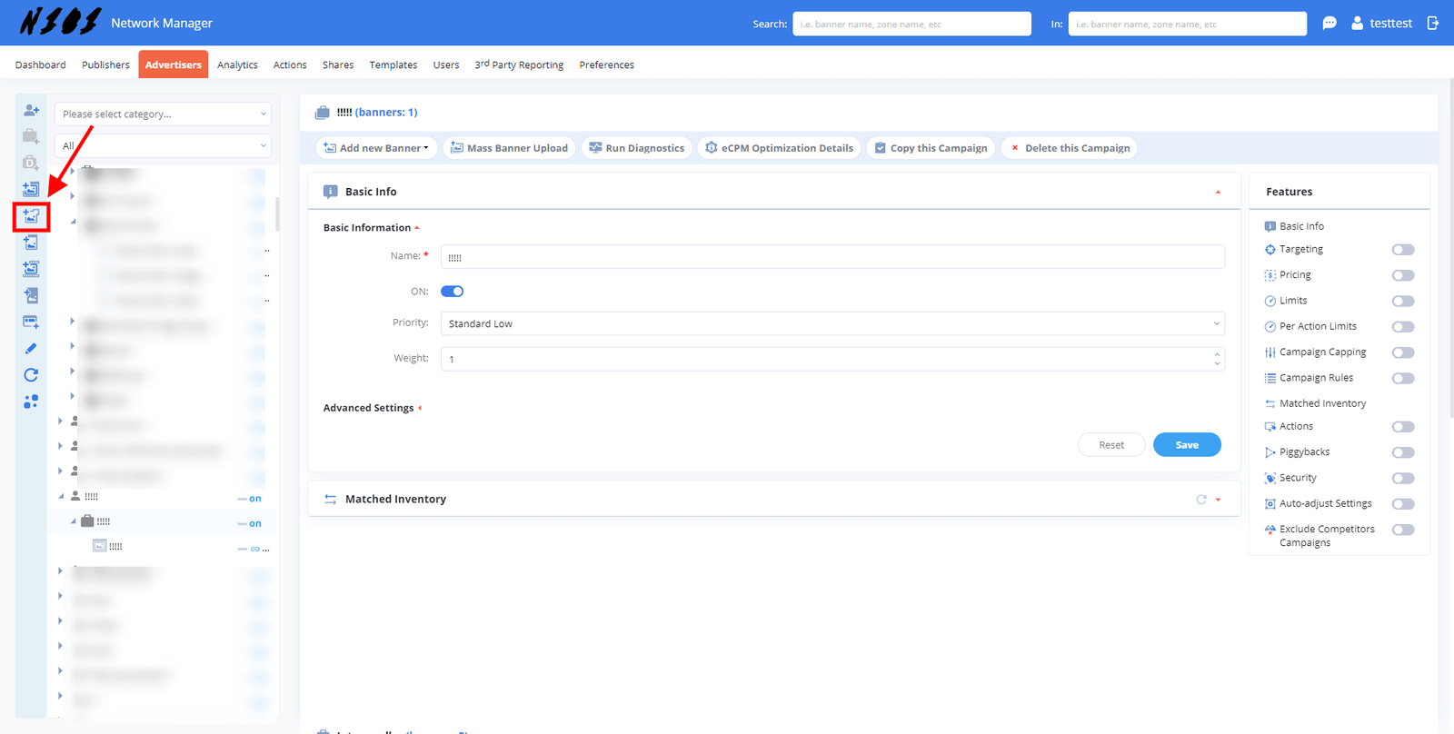 ad server non-standard banner creation