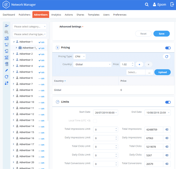 Alt Epom Ad Server Account