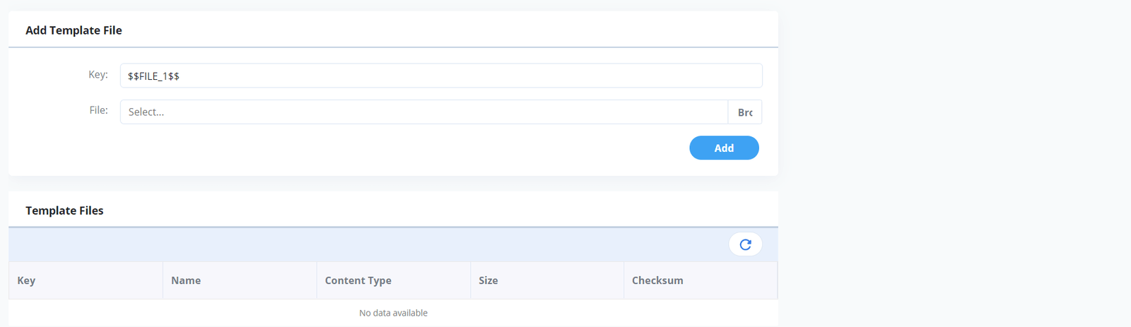 Add rich media files to template